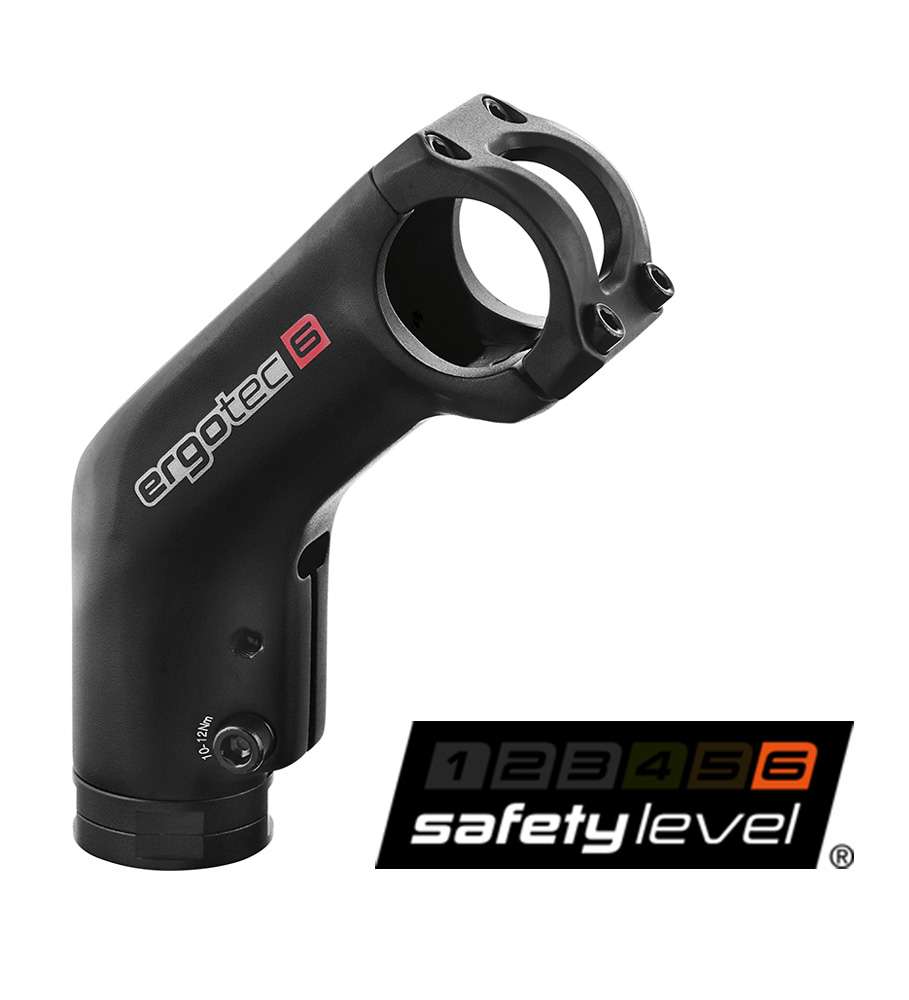 Ergotec STEM Highbarracuda por delante 28.6 31.8, 90 mm, 45 °
