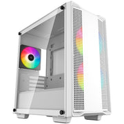 Deepcool cc360 argb midi tower behuizing (wit | 2x usb-a | rgb | tempered glass) - afbeelding 1