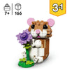 Lego 31376 Creator simpatico criceto con fiore | 2 pezzi