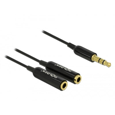 Delock Cable Audio Splitter Jack Stereo Male 3.5 mm> 2x S