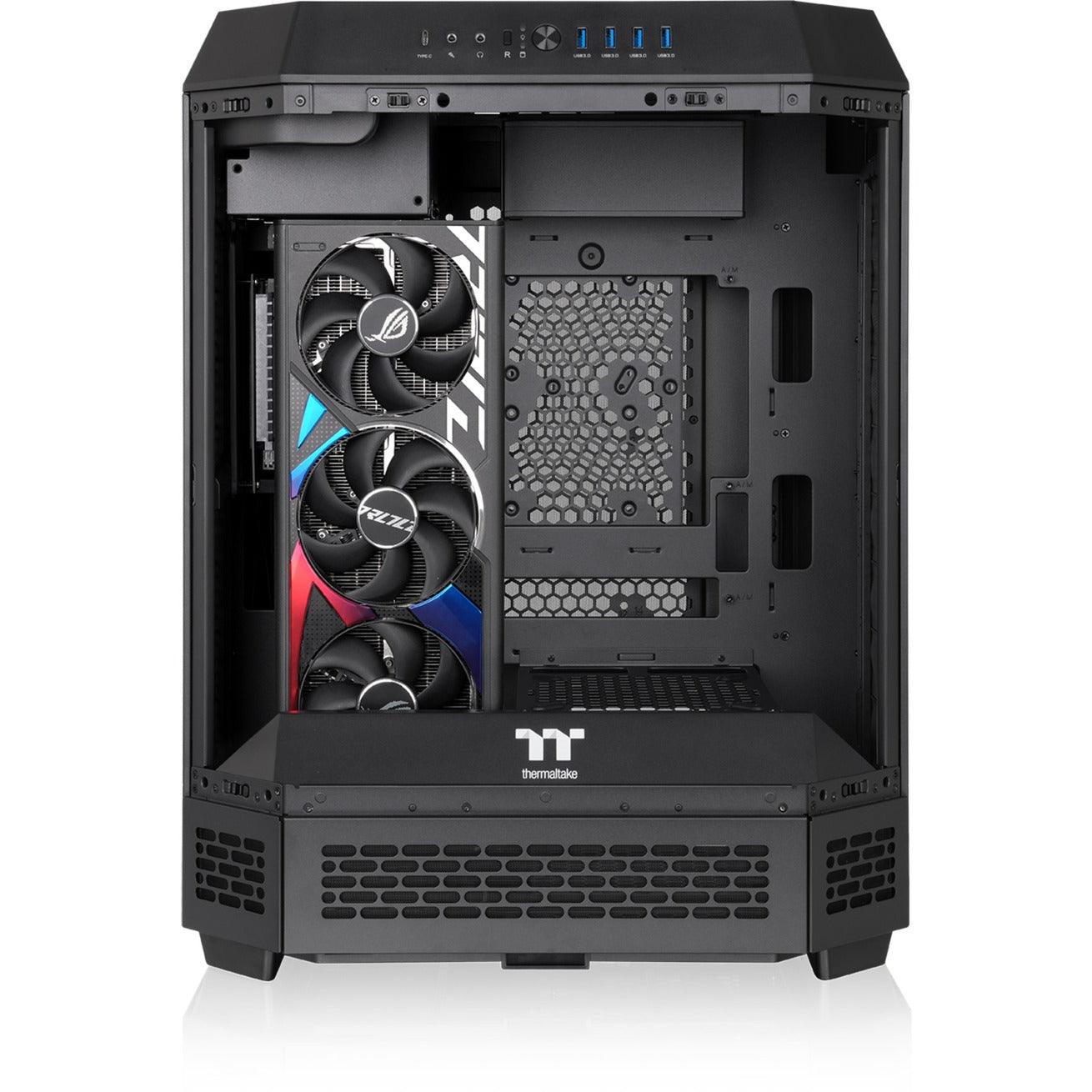 Custodia midi tower Thermaltake the tower 600 (nera | 4x USB-A | 1x USB-C | vetro temperato)