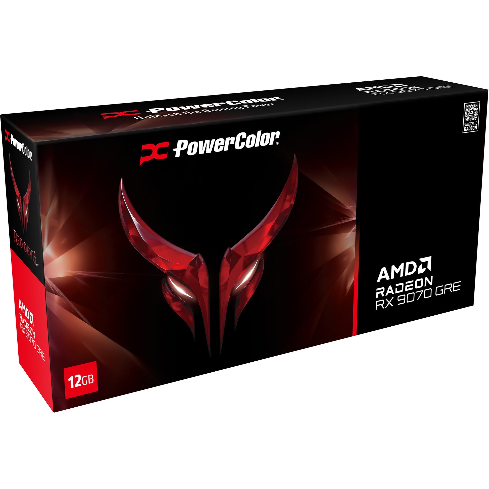 Scheda grafica Powercolor Radeon RX 9070 Gre Red Devil 12GB GDDR6 (nera, RDNA4, 3x Display Port, 1x HDMI 2.1)