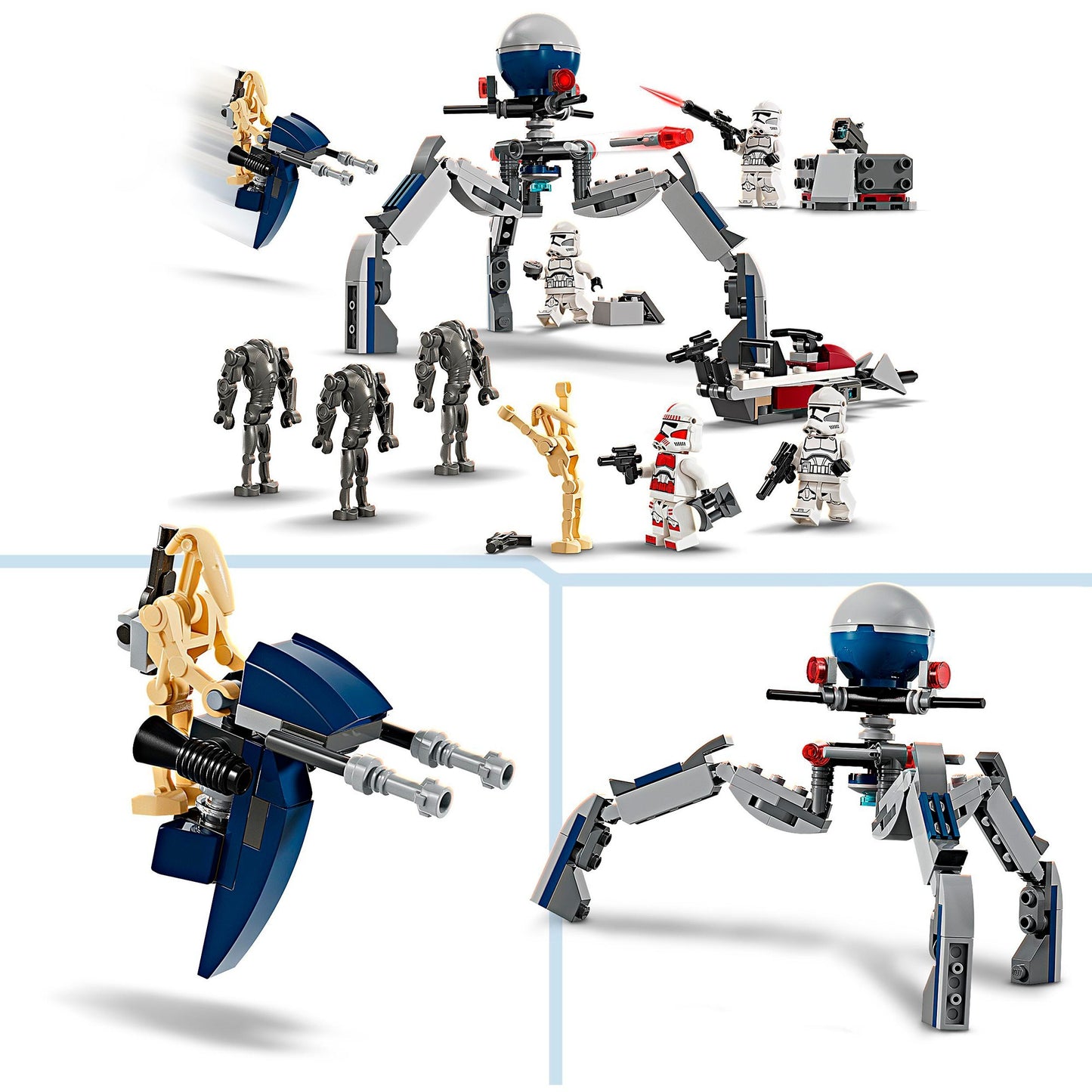 Lego Lego Star Wars 75372 Clone Trooper e Battle Droid Battle Pack