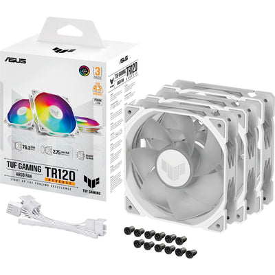 ASUS TUF Gaming TR120 Argb Reverse Fan Pack, 3 piezas