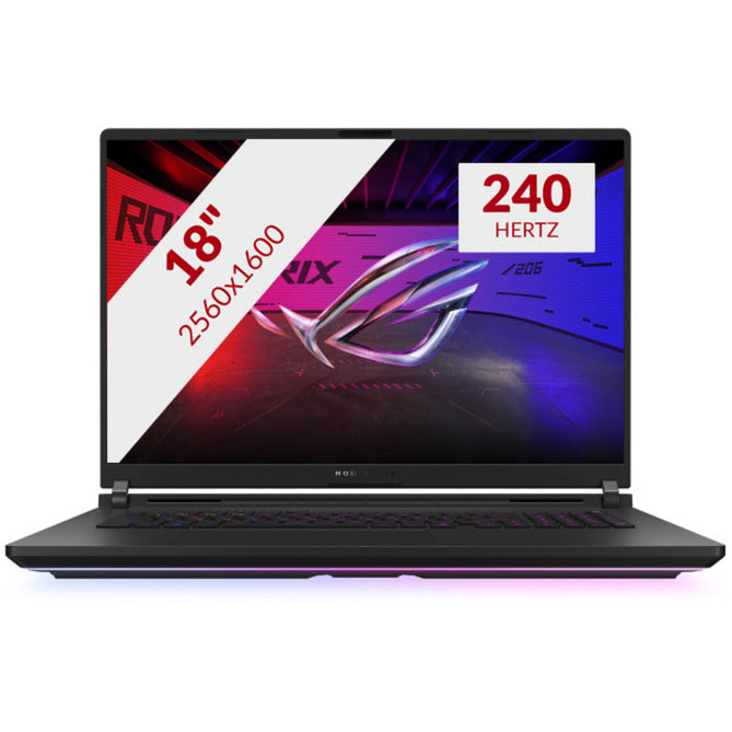 Asus ROG Strix Scar 18 G835LX-SA012W 18 laptop da gioco (Nero | Core Ultra 9 275HX | RTX 5090 | 64 GB | SSD da 4 TB | 240 Hz)