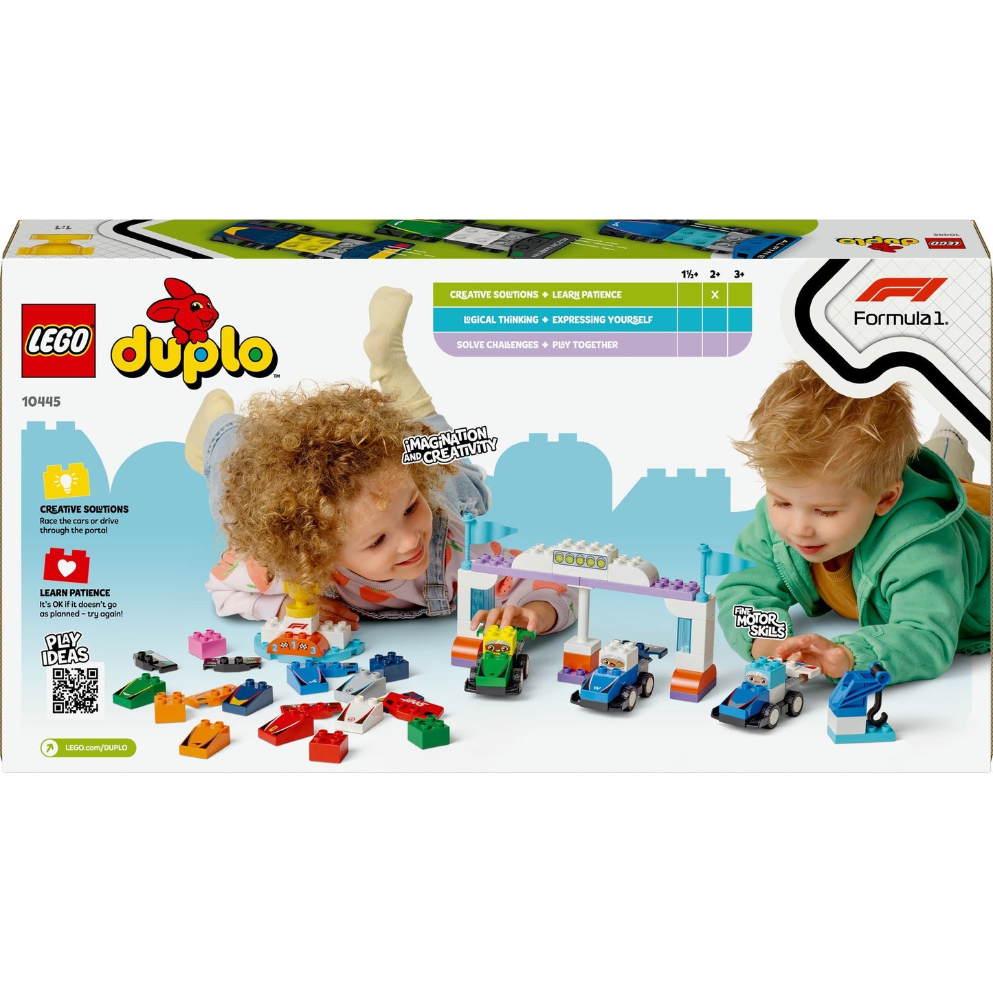 LEGO LEGO DUPLO CITTÀ 10445 F1 Auto da corsa e piloti F1