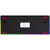 Lorgar kbp70tklw, teclado para juegos (negro, diseño estadounidense, logar toxic purple, tkl, rgb, intercambiable en caliente, pbt double-shot, bluetooth 2.4ghz usb)