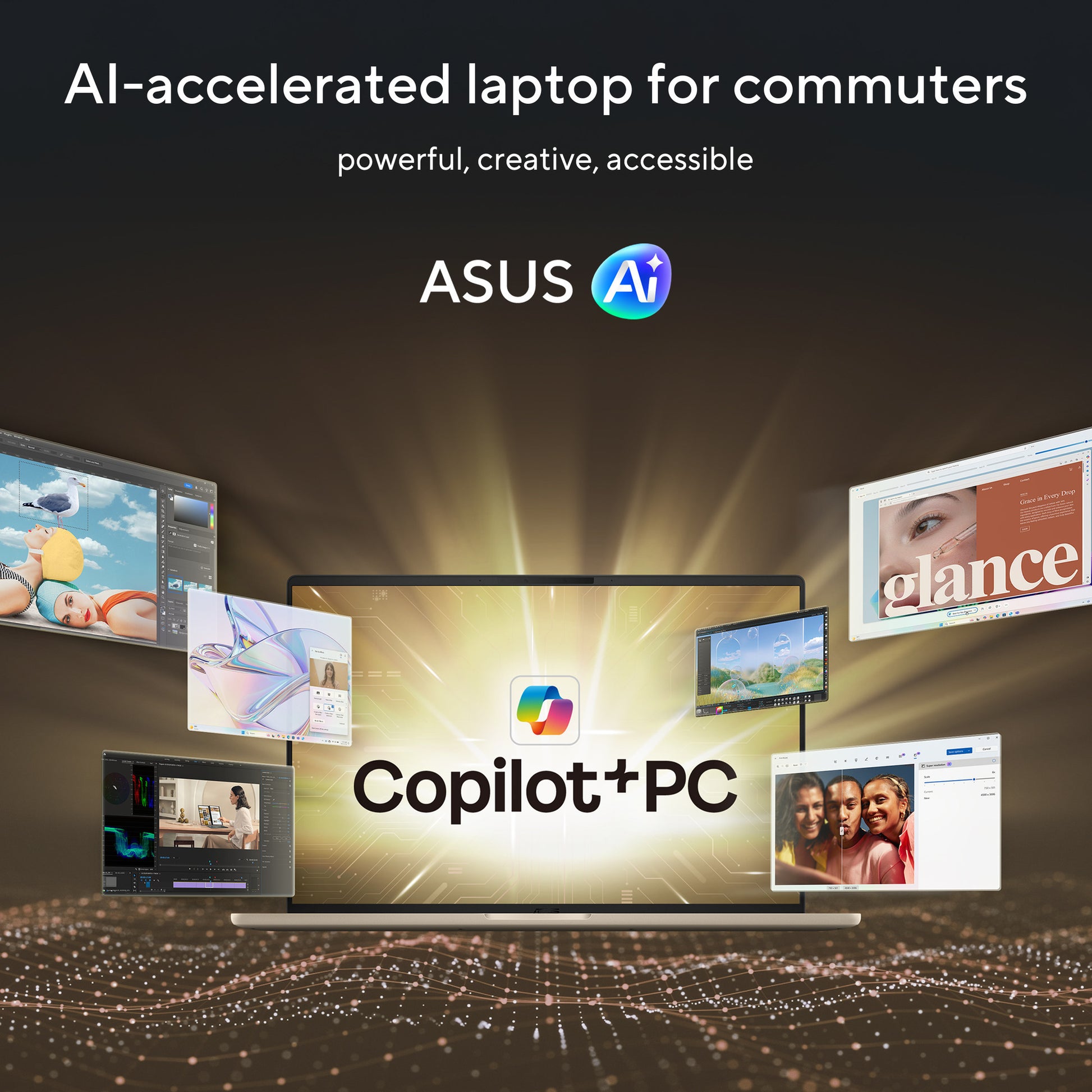 Portátil Asus zenbook a16 ux3607oa-sq013w 16 copiloto+ (beige | snapdragon x2e-94-100 | qualcomm adreno | 48 GB | 1 TB SSD | OLED)