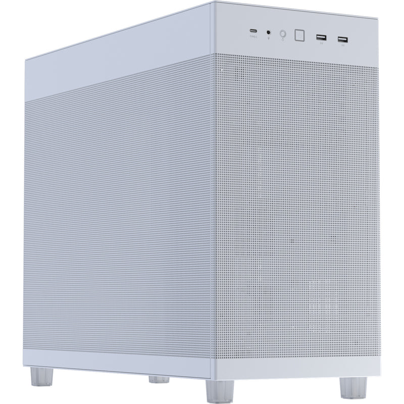 Asus Prime Ap303 - Alloggiamento Midi Tower con pannello a rete (bianco | 2x USB-A | 1x USB-C)