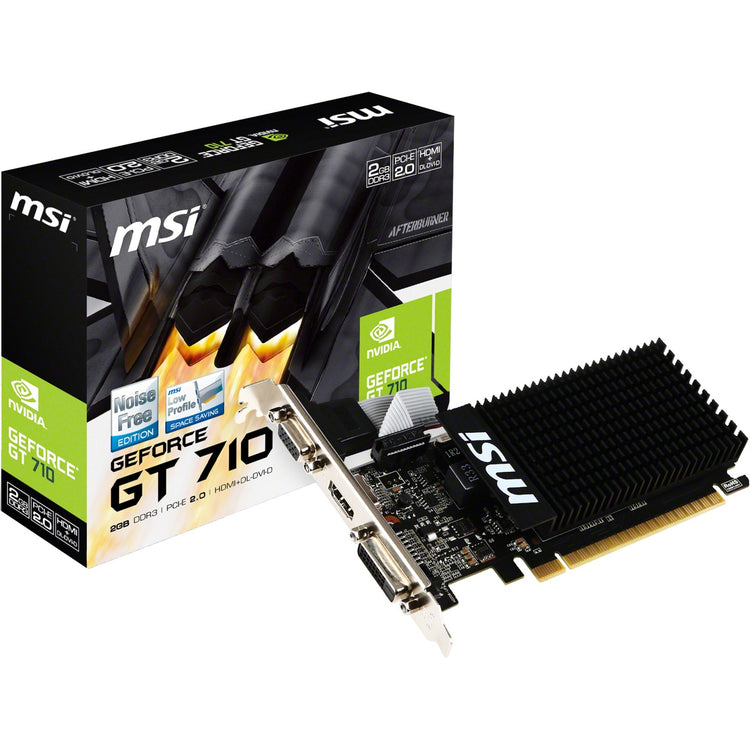 Scheda grafica MSI GT 710 2GD3H LP (VGA, DVI, HDMI, basso profilo)