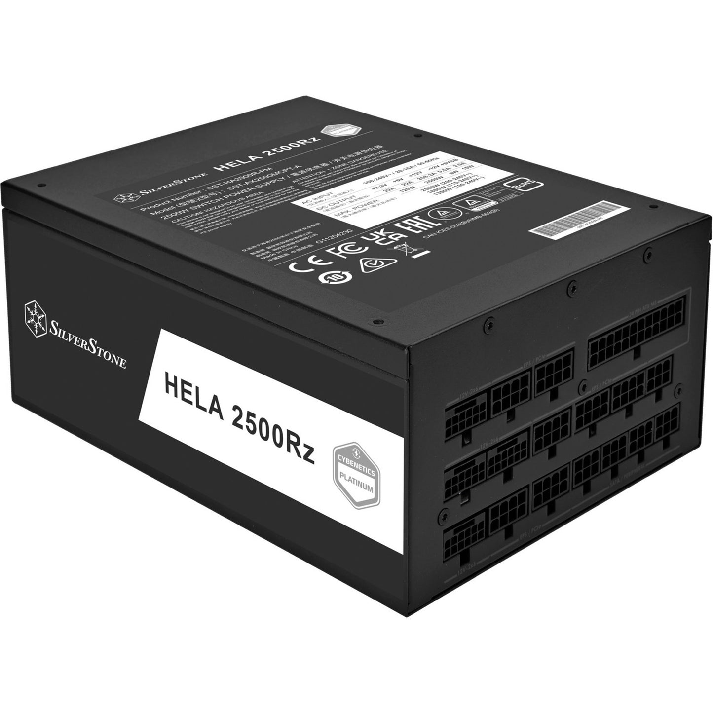 Alimentatore Silverstone hela 2500r 2500 watt (nero, 4x 12v-2x6, 7x pcie)