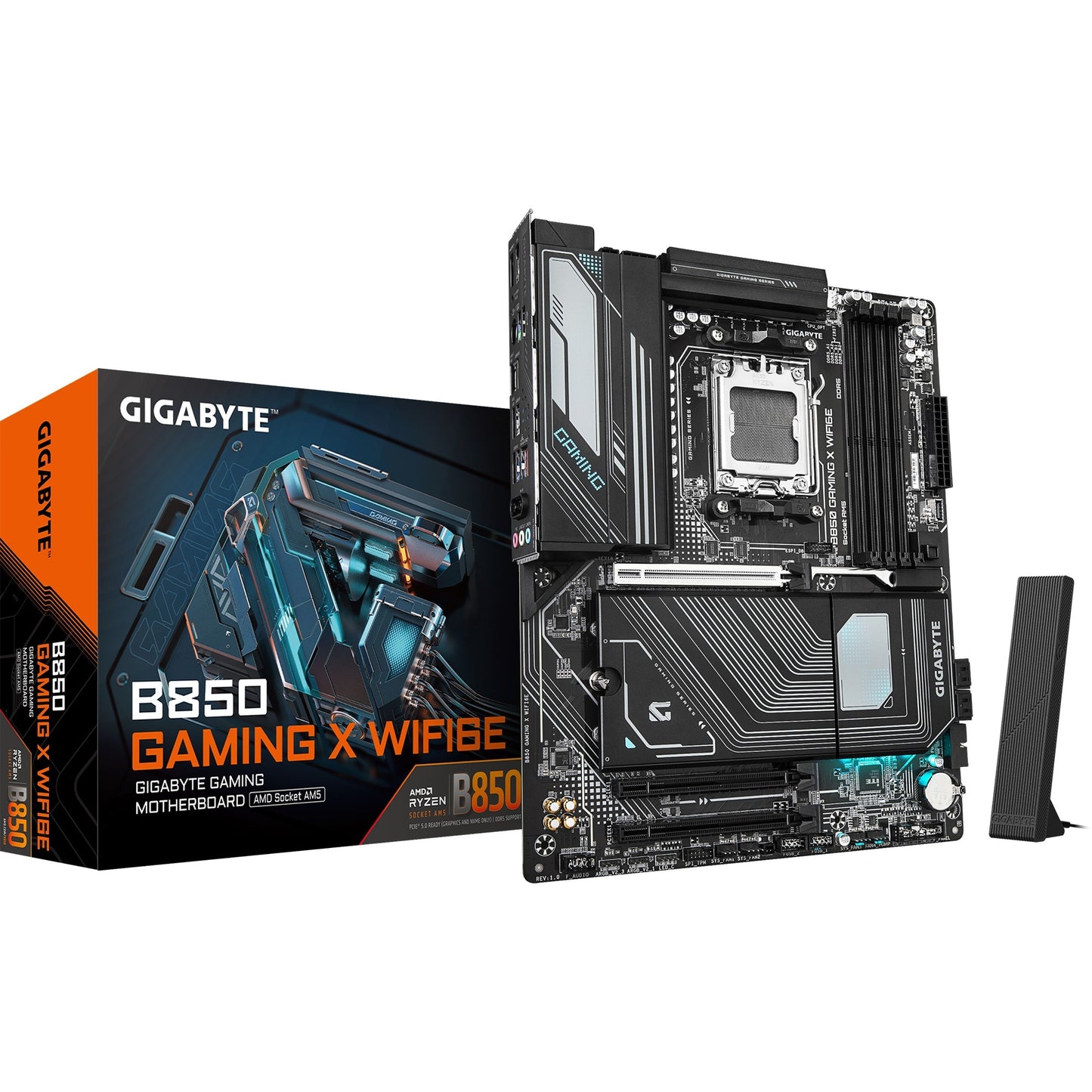 Gigabyte B850 Gaming x Wifi6E, ATX, AMD AM5, B850, 4x DDR5 8200 O.C, 2,5GBE, Wi-Fi 6th, Bt 5.3, USB-C