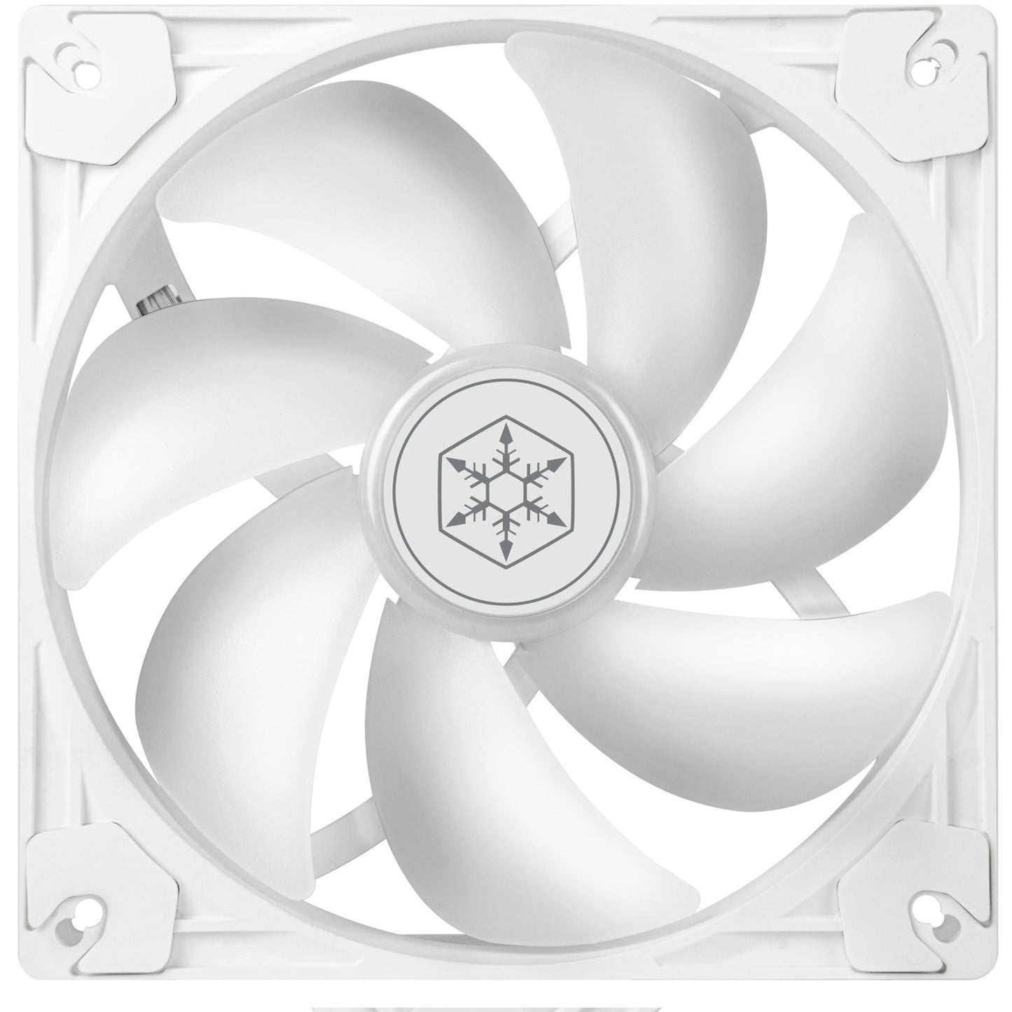 Silverstone vista 140 argb case fan (wit, 140 x 140 x 25 mm, pwm)