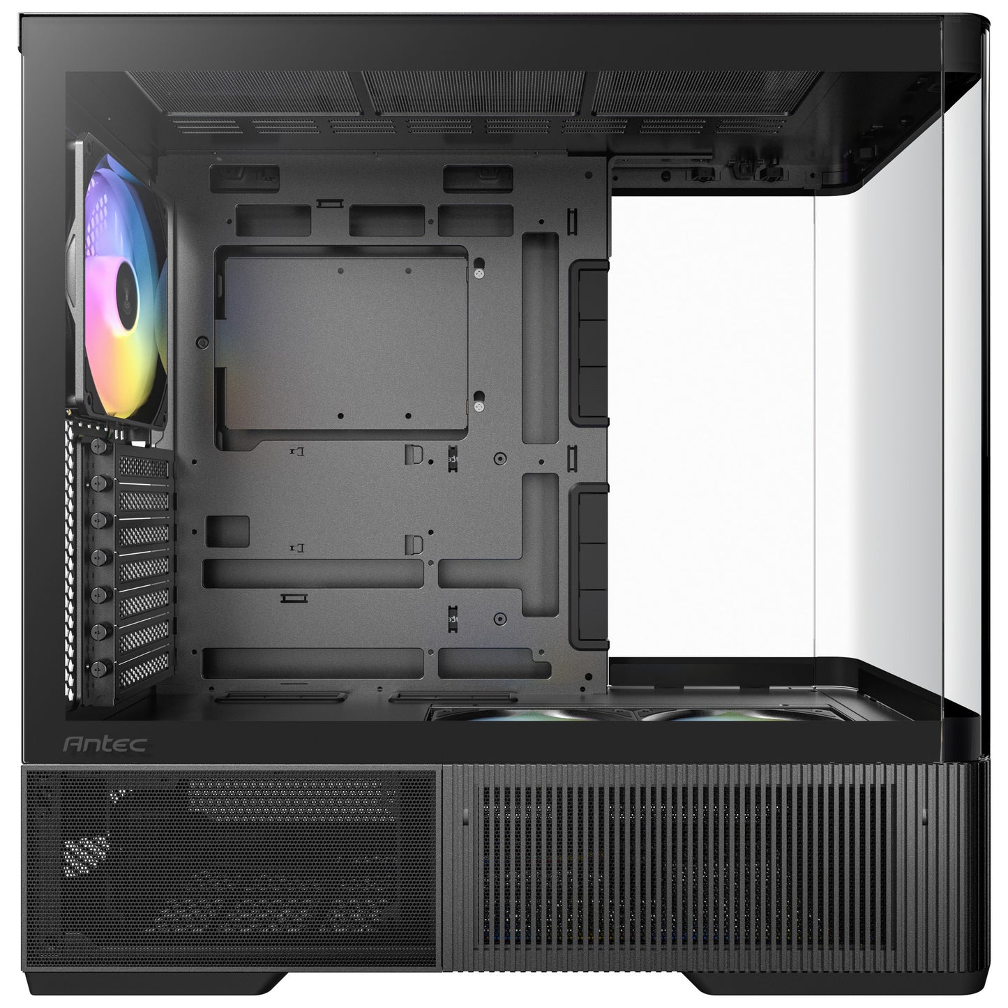 Carcasa torre midi Antec c6 curve argb (negro | 2x USB-A | 1x USB-C | vidrio templado)