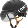 Livall l23 - casco da bici urbano a led con visiera