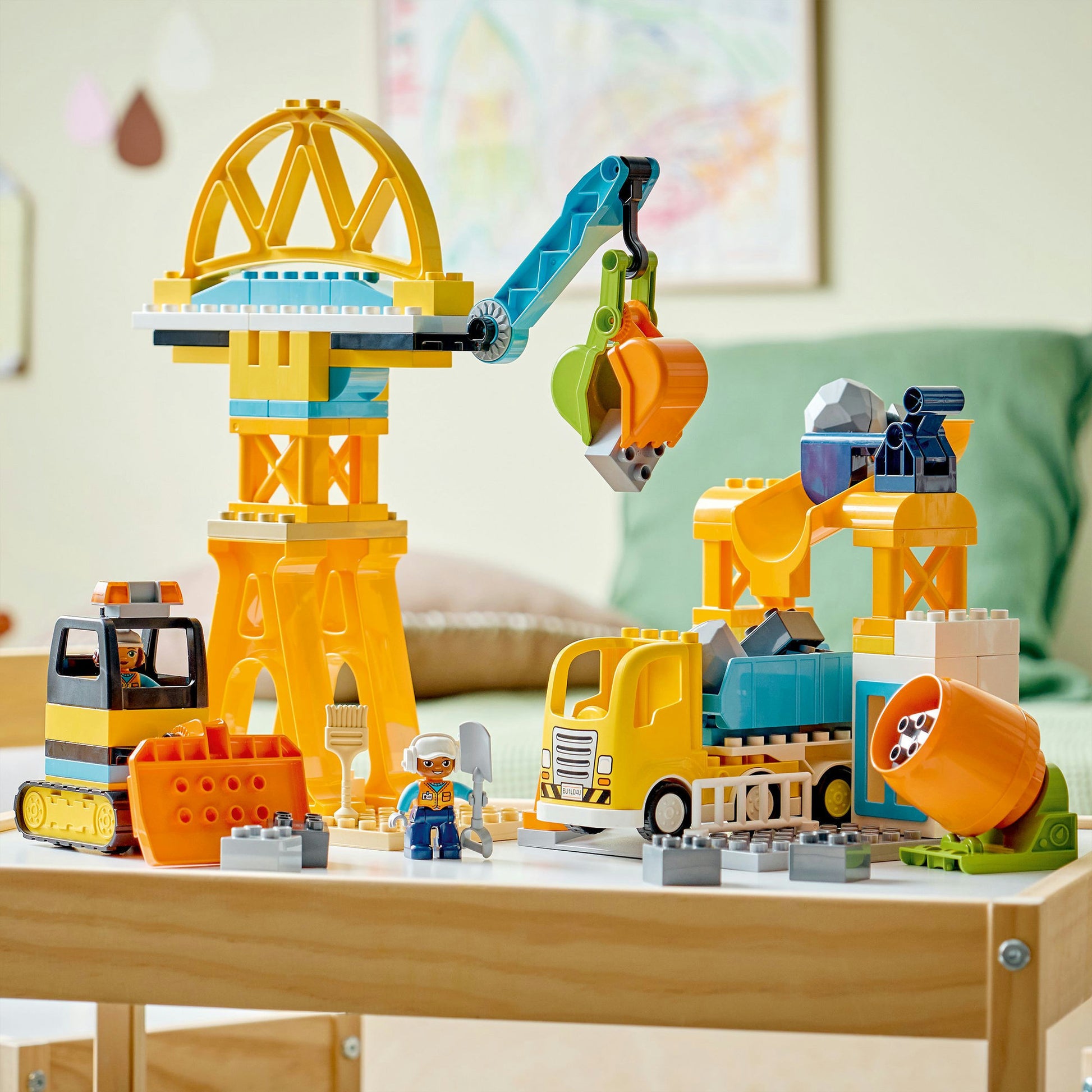 Lego duplo town 10476 3 en 1 sitio de construcción y vehículos