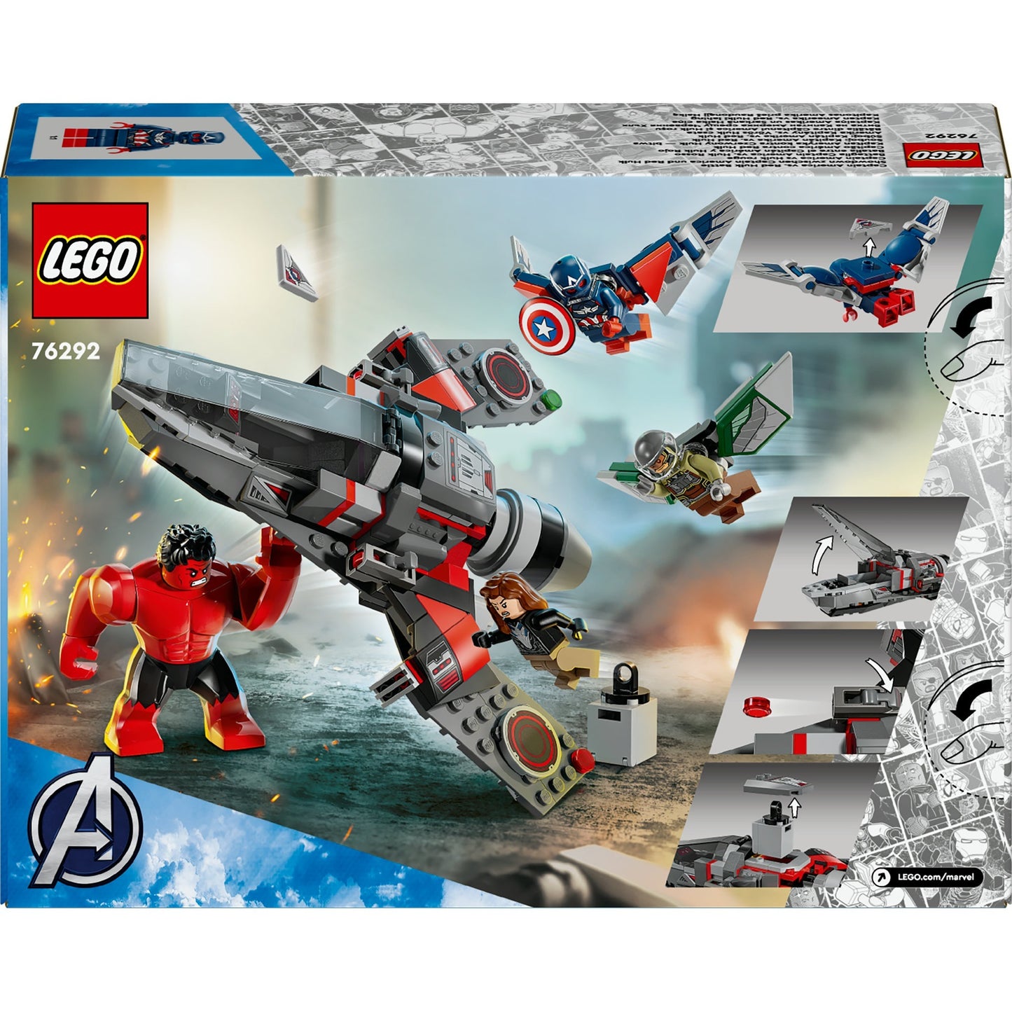 LEGO LEGO 76292 Captain America vs. Duello rosso Hulk