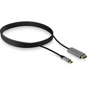 Icy box ib-cb020-c - usb-c (male) > hdmi (male) kabel (zwart, 1,8 meter) - afbeelding 1
