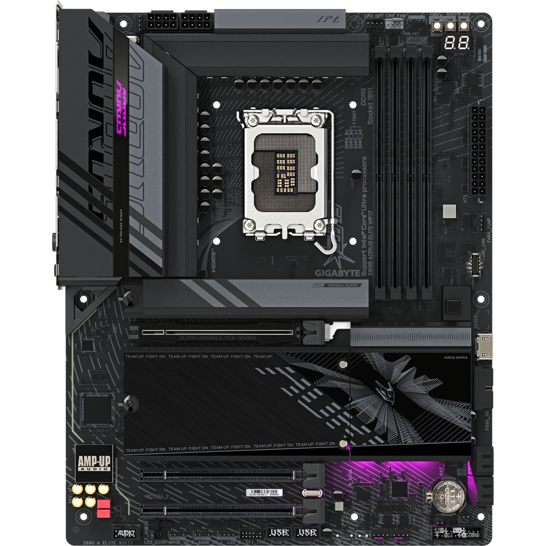 Gigabyte z890 aorus elite wifi7 socket 1851 moederbord (raid, 2.5gb-lan, wi-fi 7, bt, sound, atx)