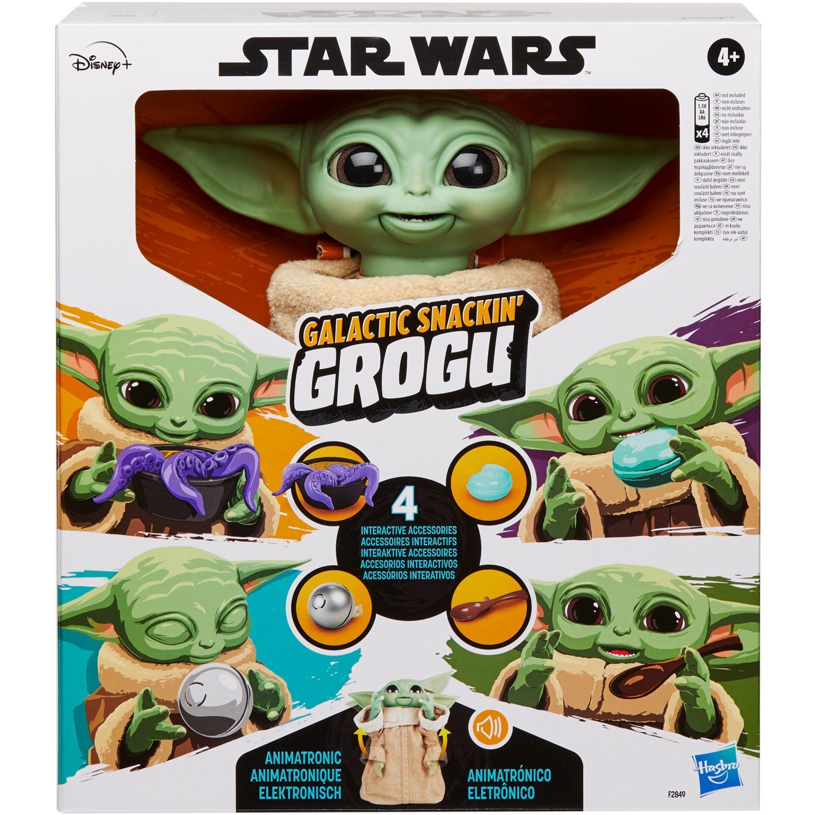 Hasbro star wars - galactic snackin’ grogu speelfiguur