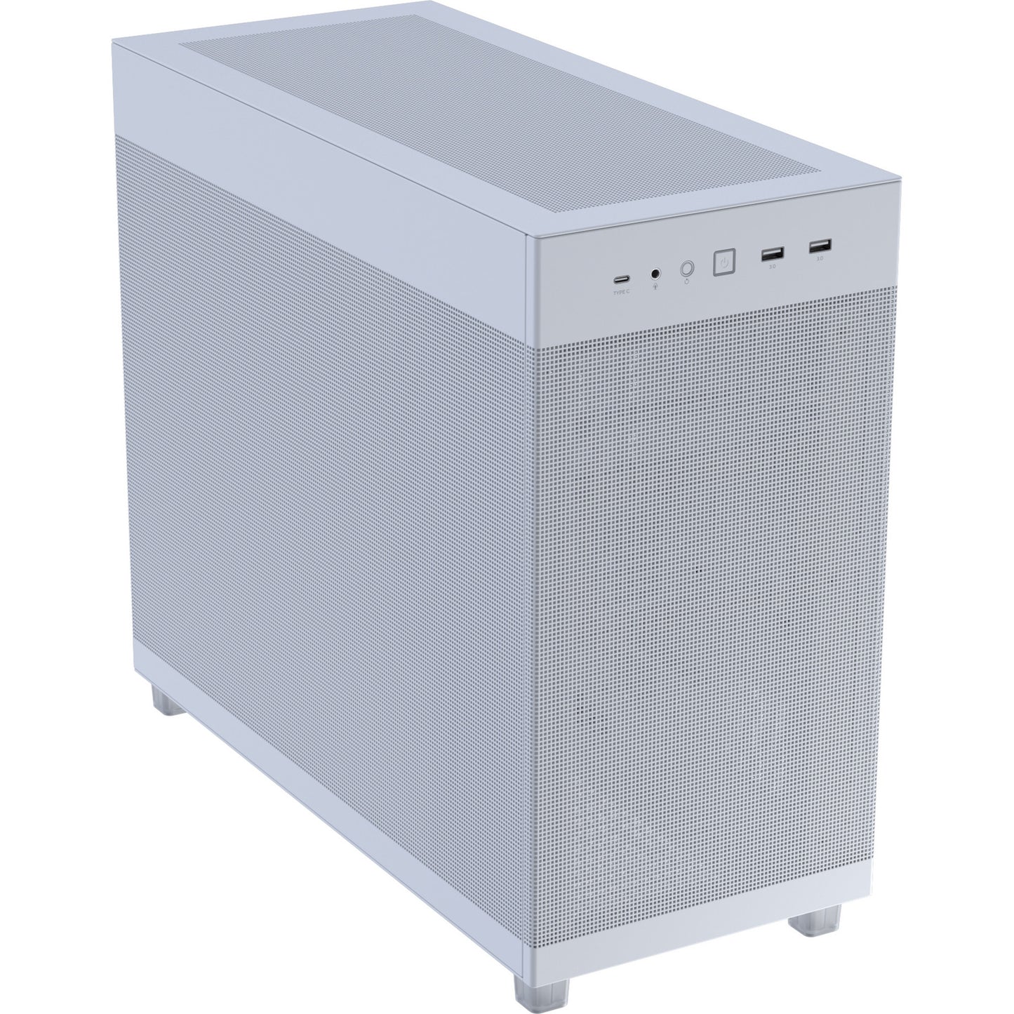 Asus Prime Ap303 - Alloggiamento Midi Tower con pannello a rete (bianco | 2x USB-A | 1x USB-C)