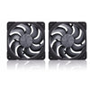 Noctua nf-a12x25 g2 pwm sx2-pp chromax.black case fans (zwart, 2 stuks, 120 x 120 x 25 mm)