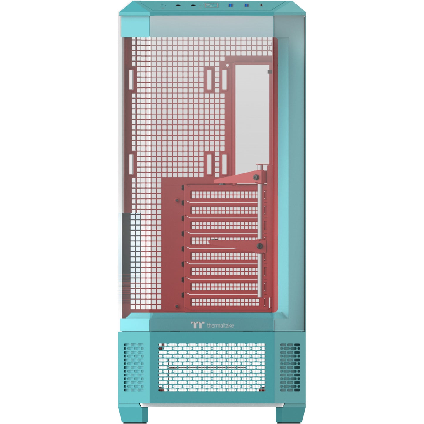Thermaltake view 600 tg custodia big tower menta fragola (bacca di menta | 2x USB-A | 1x USB-C | vetro temperato)