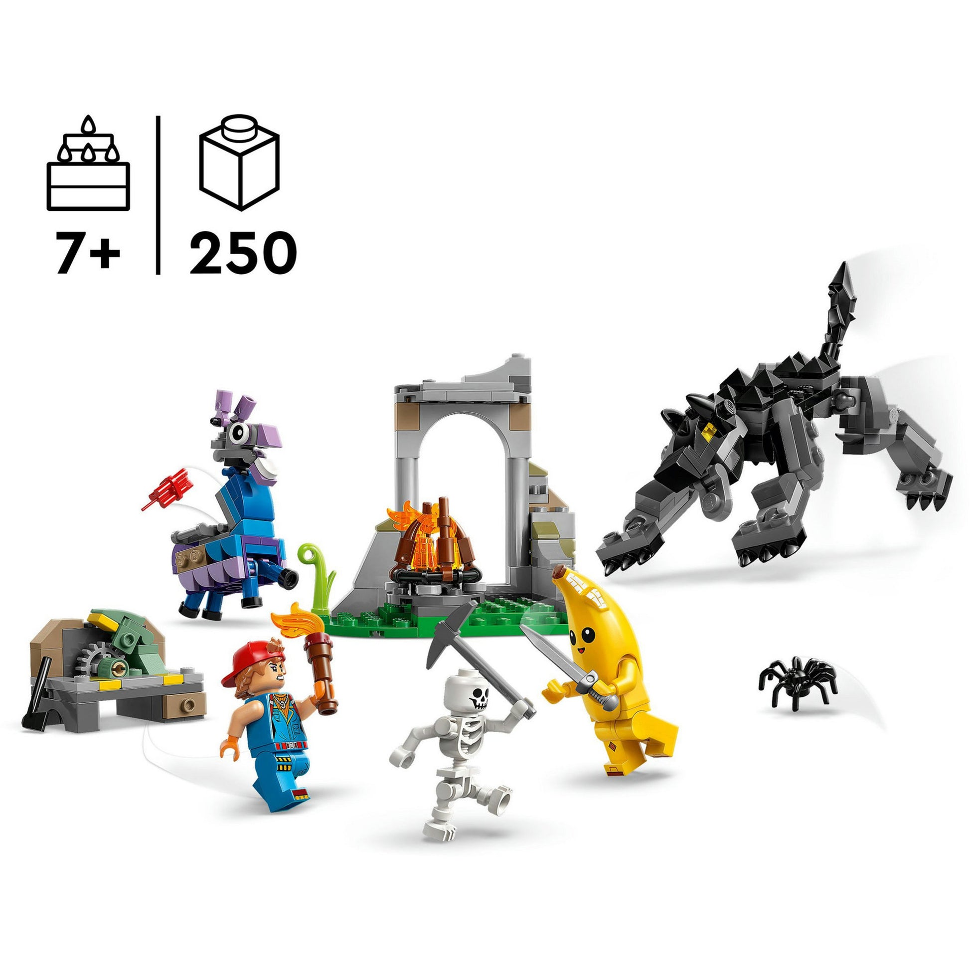 Lego 77075 Fortnite Peely e Sparkplugs Camp