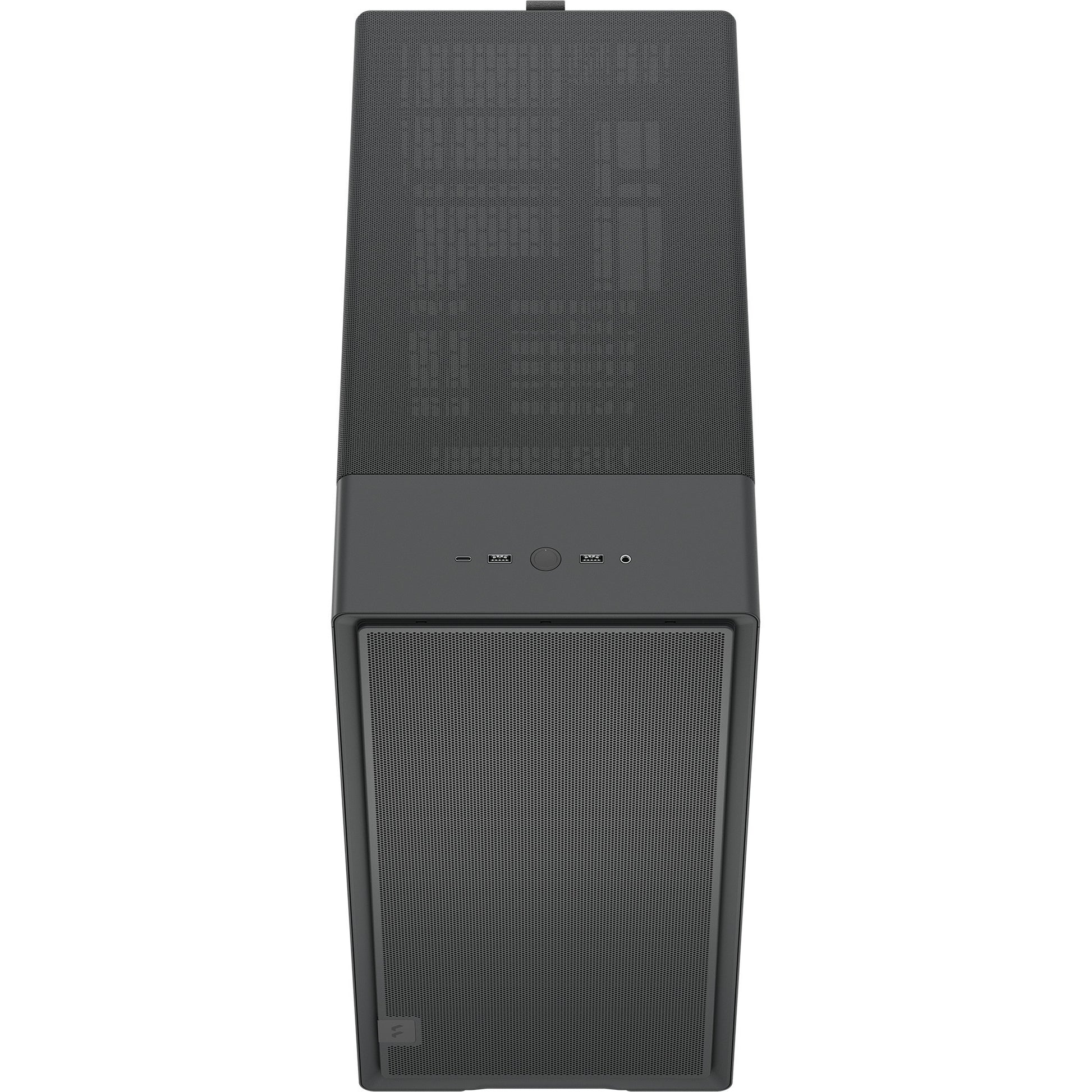 Design frattale epoca XL solido alloggiamento midi tower (nero | 2x USB-A | 1x USB-C)