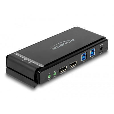 Delock displayport 1.4 8k kvm-switch (grijs zwart)