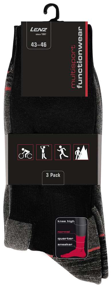 Lenz abbigliamento funzionale multisport - calzini (pacco da 3)
