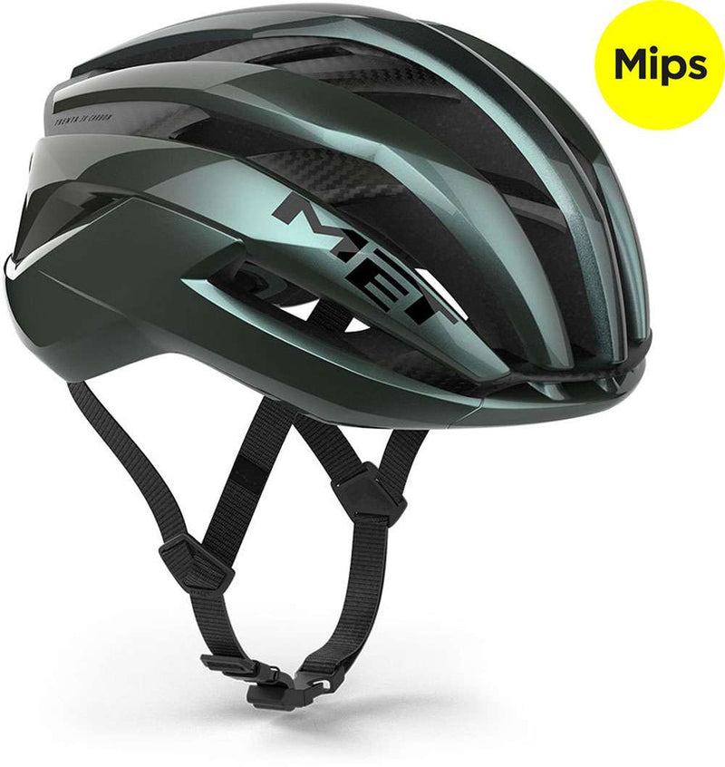 Con casco da bici da strada Trenta 3k carbon