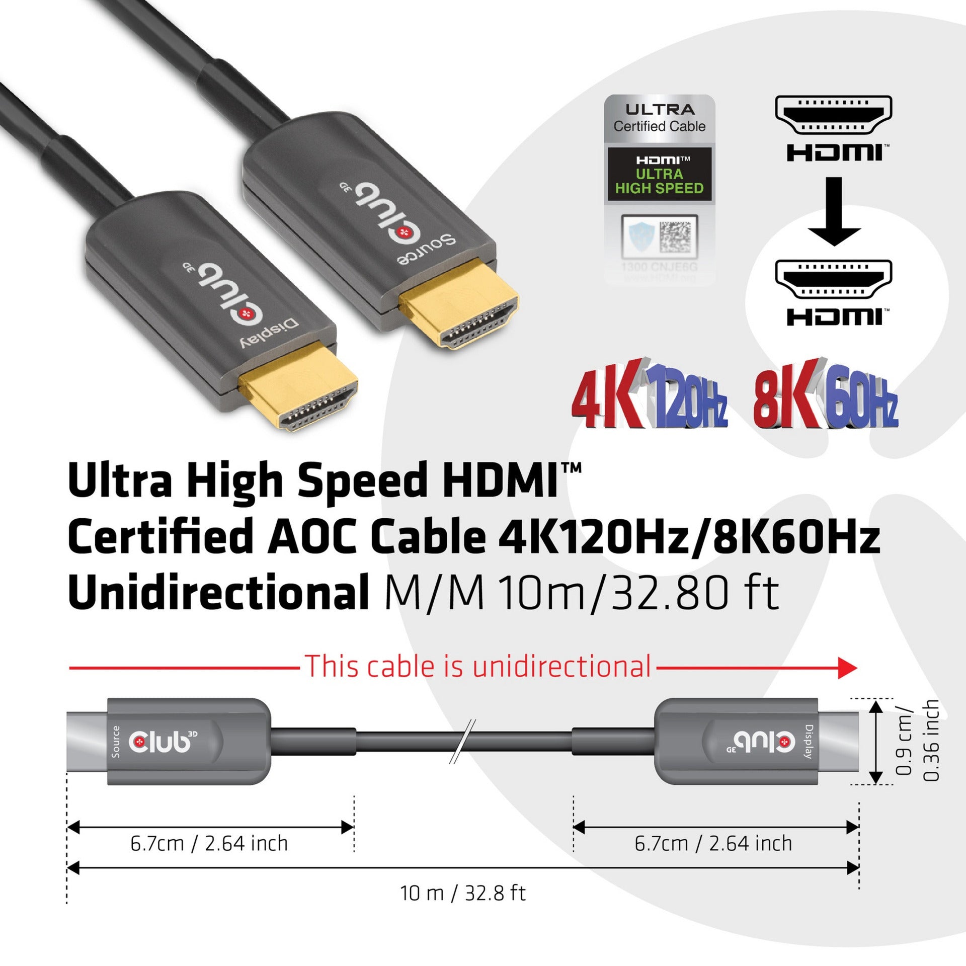 Club 3D HDMI certificato AOC
