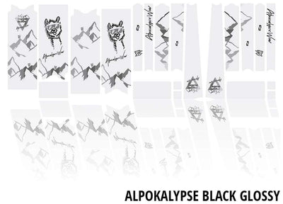 Pellicola protettiva per telaio Unleazhed antigraffio per bici da ghiaia bpg01 alpocalypse nero