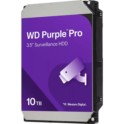 Western Digital WD102Purp Purple Pro HDD, 10 TB, 3.5, SATA 6 Gbps, 7200 rpm, 256 MB, 265 MB S