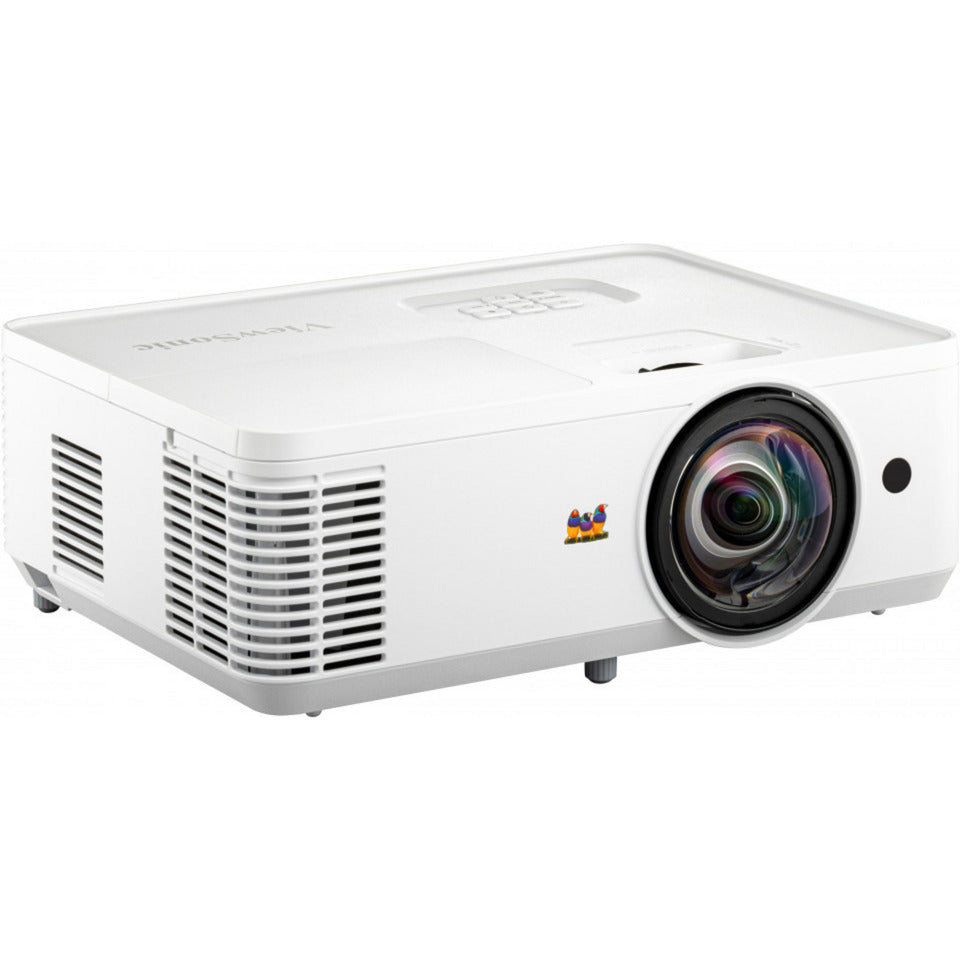 Viewsonic ps502w wxga short throw dlp-projector (wit, 4000 ansi lumen, voor zakelijk gebruik en onderwijs)