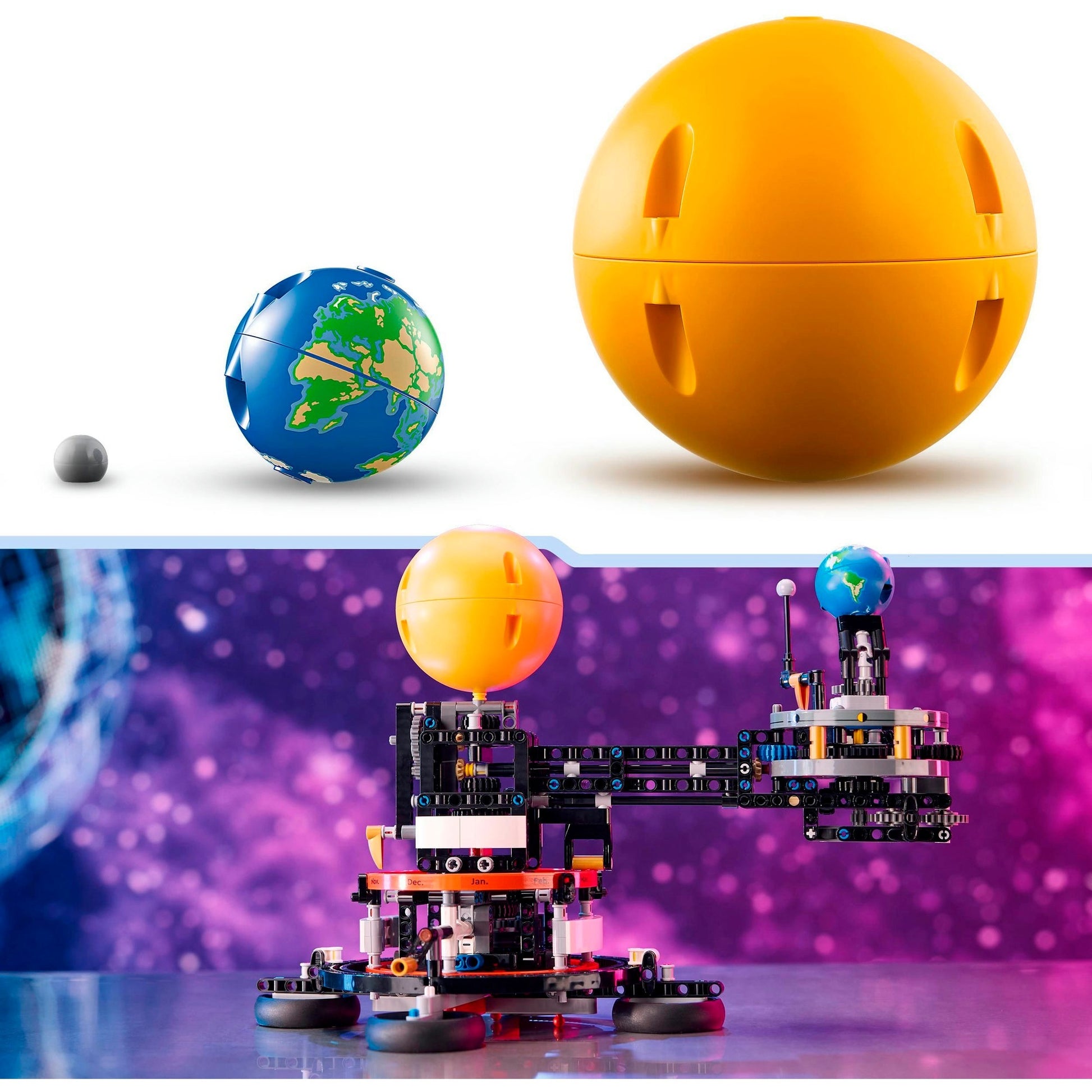 LEGO Technic 42179 Planet Earth y en órbita
