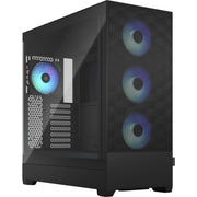Fractal design pop xl air rgb big tower behuizing (zwart | 2x usb-a | rgb | tempered glass) - afbeelding 1