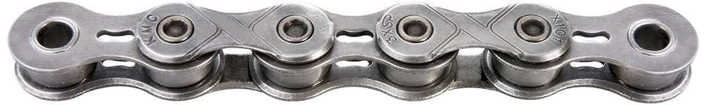 KMC E101 EPT Catena di biciclette 112 Schakels - argento