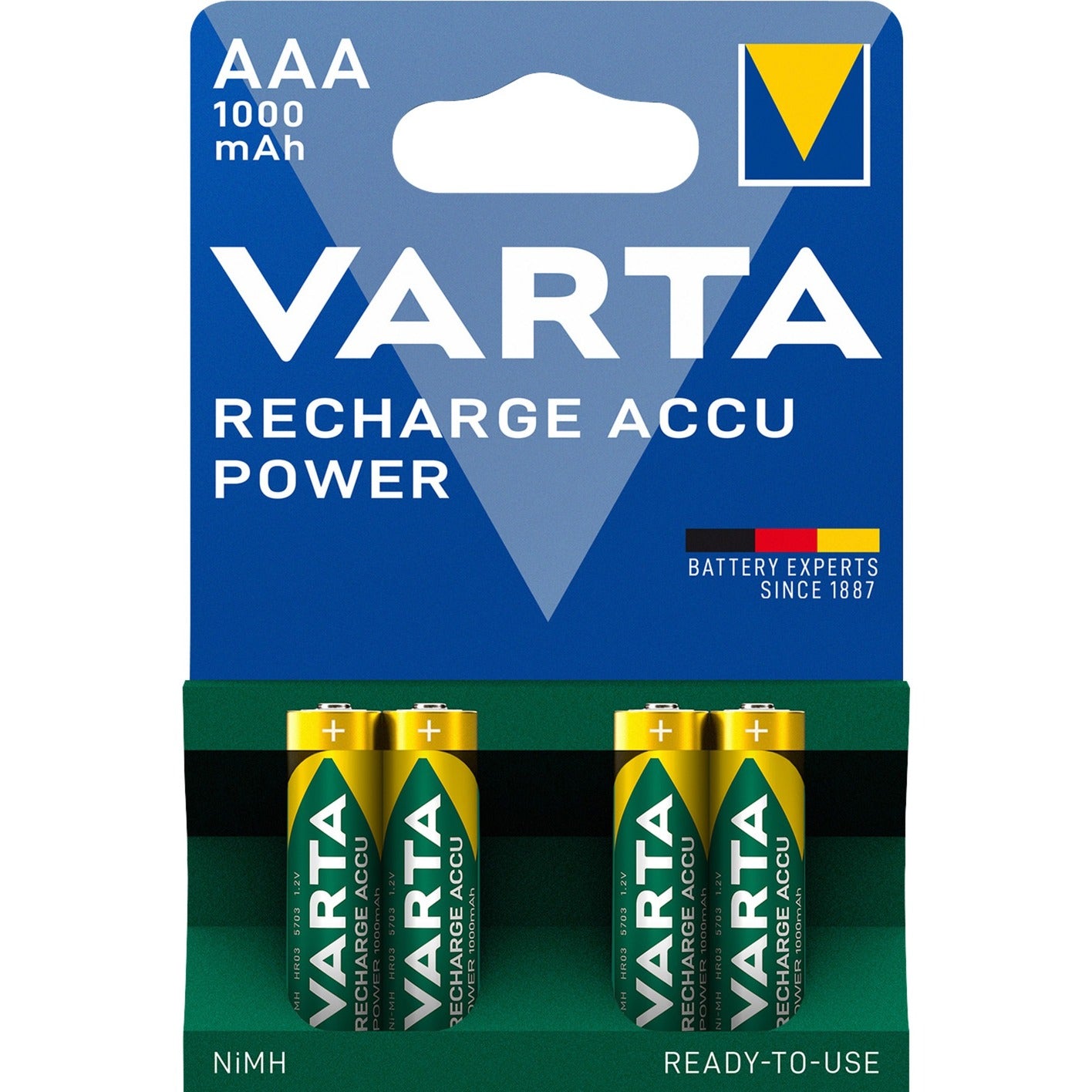 Varta Battery R03 AAA ricaricabile 1000Mah KRT (4)