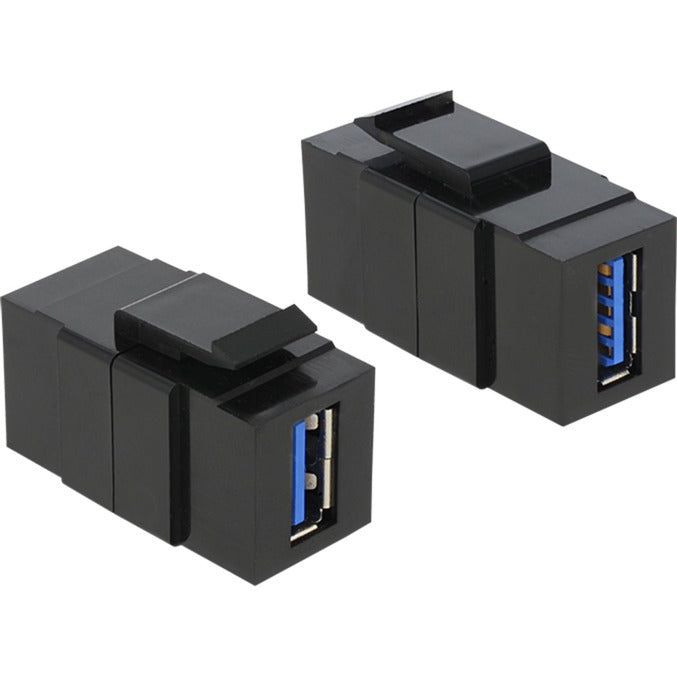 Delock usb-a 3.2 gen 1 keystone module (zwart)