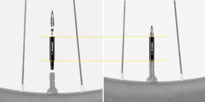 Topeak ventiel verlenger set frans 28mm