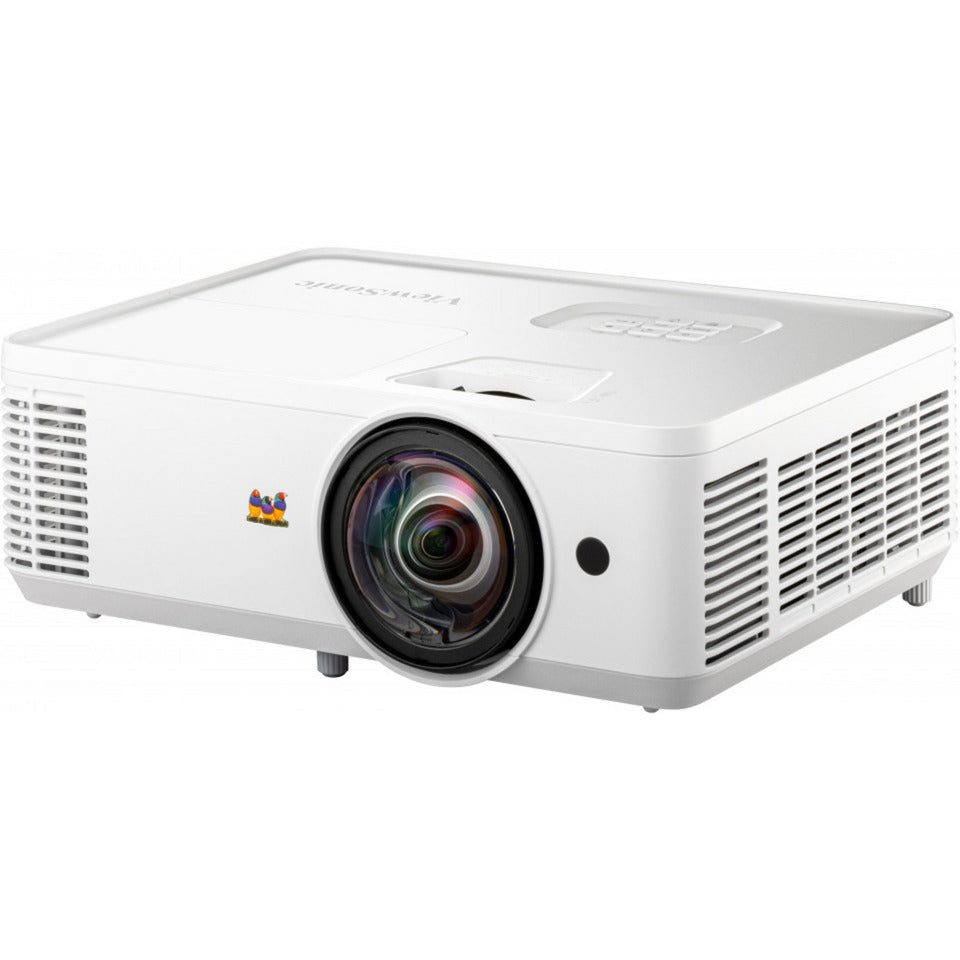 Viewsonic ps502w wxga short throw dlp-projector (wit, 4000 ansi lumen, voor zakelijk gebruik en onderwijs)