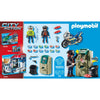Playmobil city action - politiemotor: achtervolging van de geldrover constructiespeelgoed (70572)