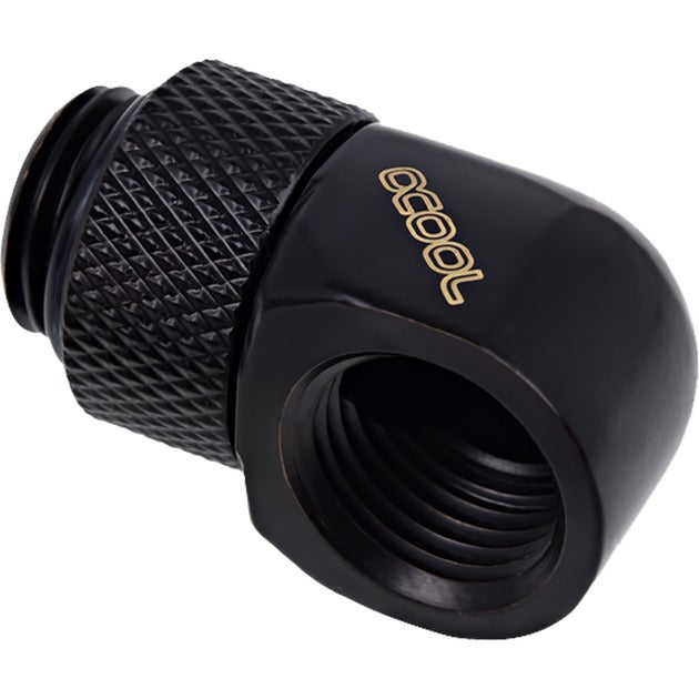 Alphacool eiszapfen connettore a L girevole da g1 4 ag a g1 4 ig (nero)