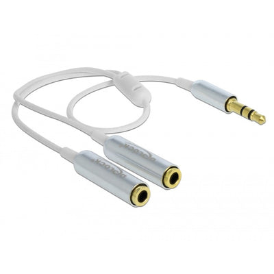 Delock Cable Audio Splitter Jack Stereo Male 3.5 mm> 2x S