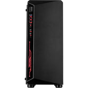 Inter-tech c-3 saphir midi tower behuizing (zwart | 3x usb-a | window) - afbeelding 2
