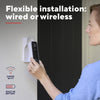 Videocamera per campanello WiFi intelligente Trust doorcam-3000 (bianco nero, WiFi da 2,4 GHz)