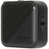 Targus 65w gan wall charger (zwart, 1x usb-c, 1x usb-a) - afbeelding 1