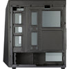 Aerocool shard midi tower behuizing (zwart | 3x usb-a | rgb | window)